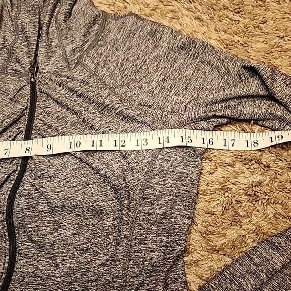 Athleta Vitamin Sea Heather Grey Full Zip Hoodie Jacket Size XXS - Picture 5 of 7